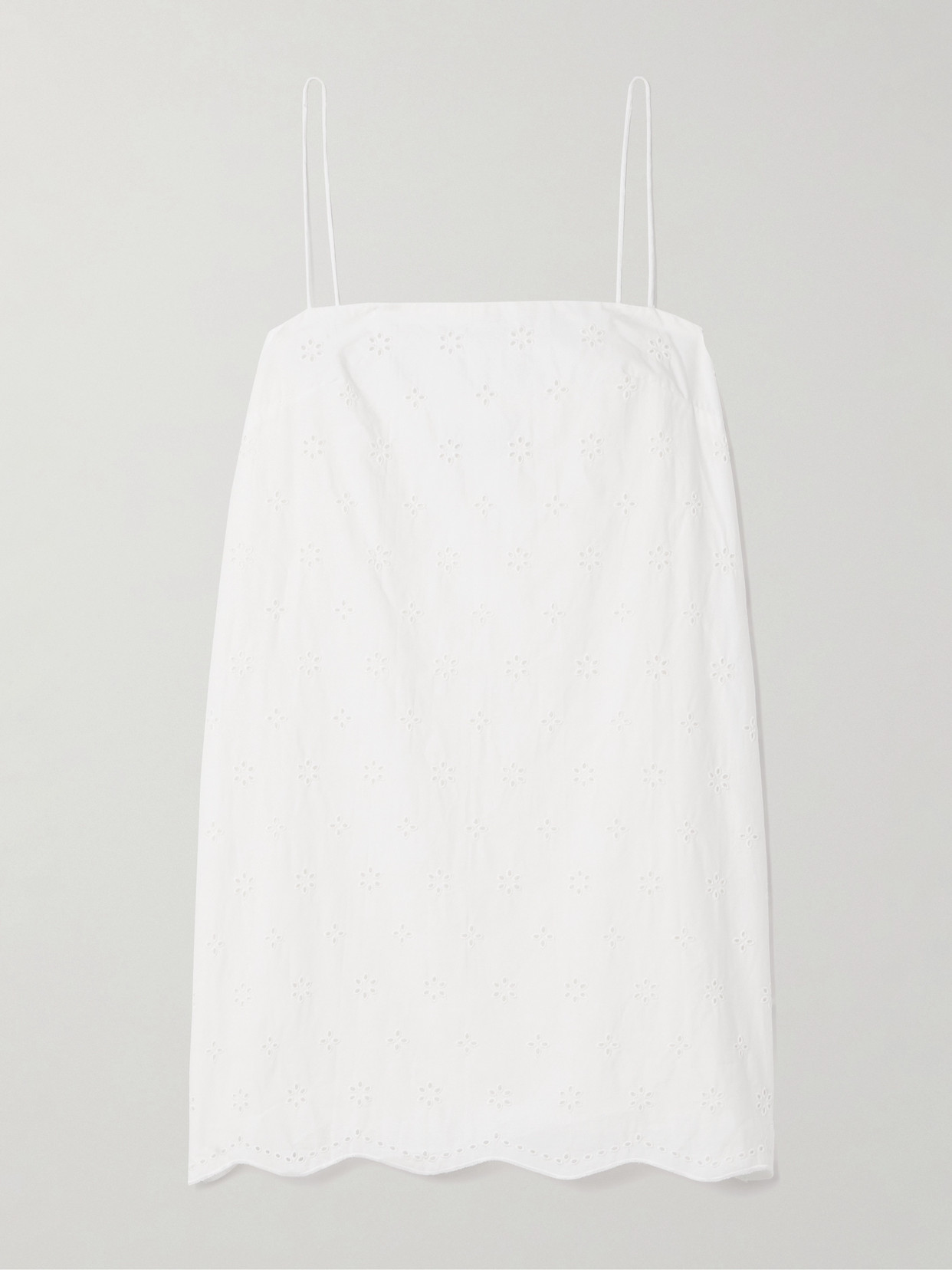 + Net Sustain Broderie Anglaise Organic Cotton Mini Dress
