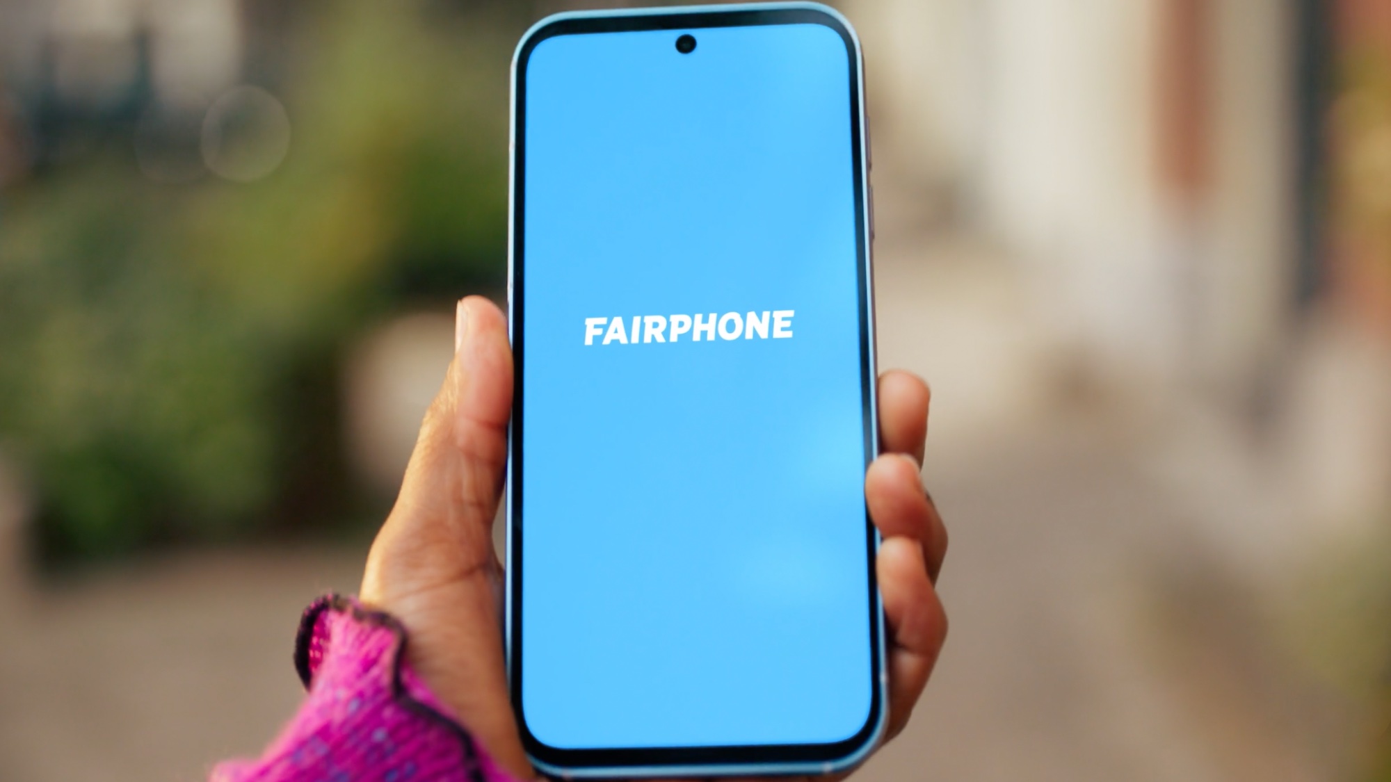 Frontdisplay des Fairphone 5