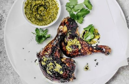 Chicken with parsley pesto