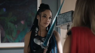 Tessa Thompson as Valkyrie in Thor: Love and Thunder