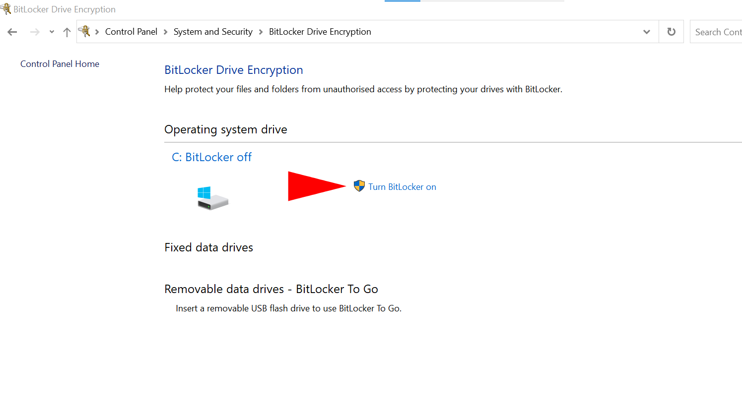 Windows 10 Data Encryption