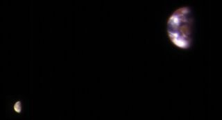 Mars Probe's View of Earth and the Moon