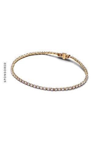 Pandora Era Lab-Grown Diamond Tennis Bracelet 14k Gold