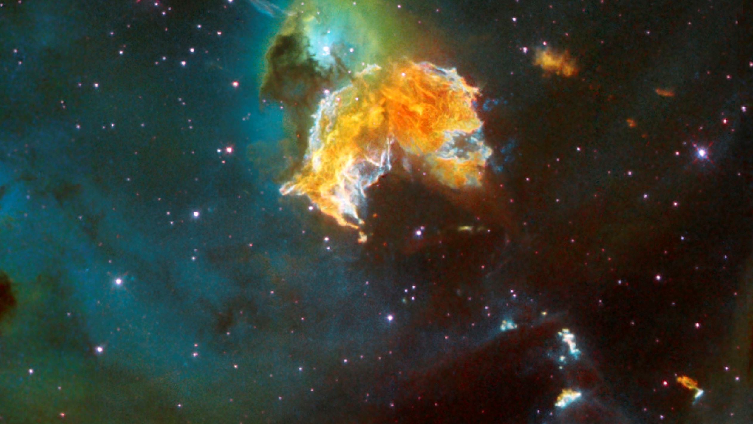 Stunning supernova remnant looks like Pac-Man gulping down stars | Live  Science
