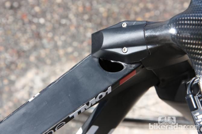 Turning the handlebars reveals the internal routing for the Time Machine