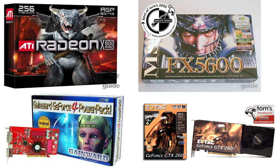 Graphics Card Box Art from Tom's Hardware archives