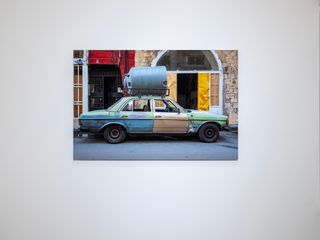 photo of car with cistern on top