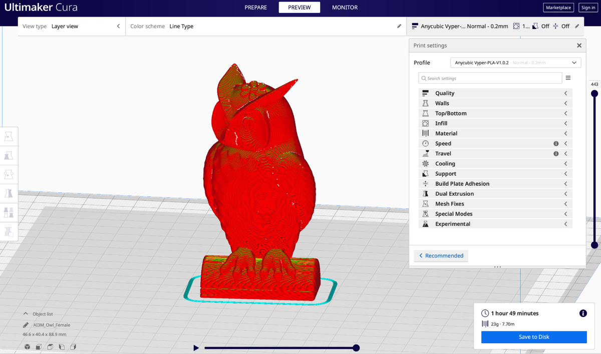 Anycubic Vyper 3D Printer