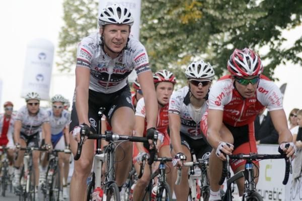 Stanislav Kozubek (PSK Whirlpool-Author) sits comfortably in the bunch.