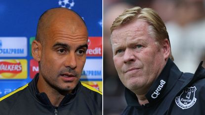 Pep Guardiola and Ronald Koeman