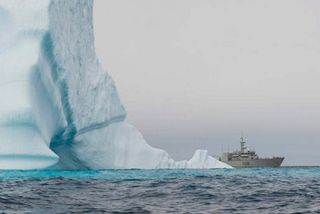 The Royal Canadian Navy's HMCS Moncton vessel (shown here) was also part of the search for the HMS Terror.