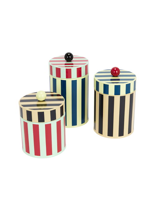 Stripe Canisters, Set of 3