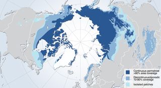 Permafrost map