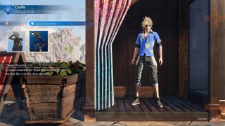 Final Fantasy 7 Rebirth beachwear for Cloud