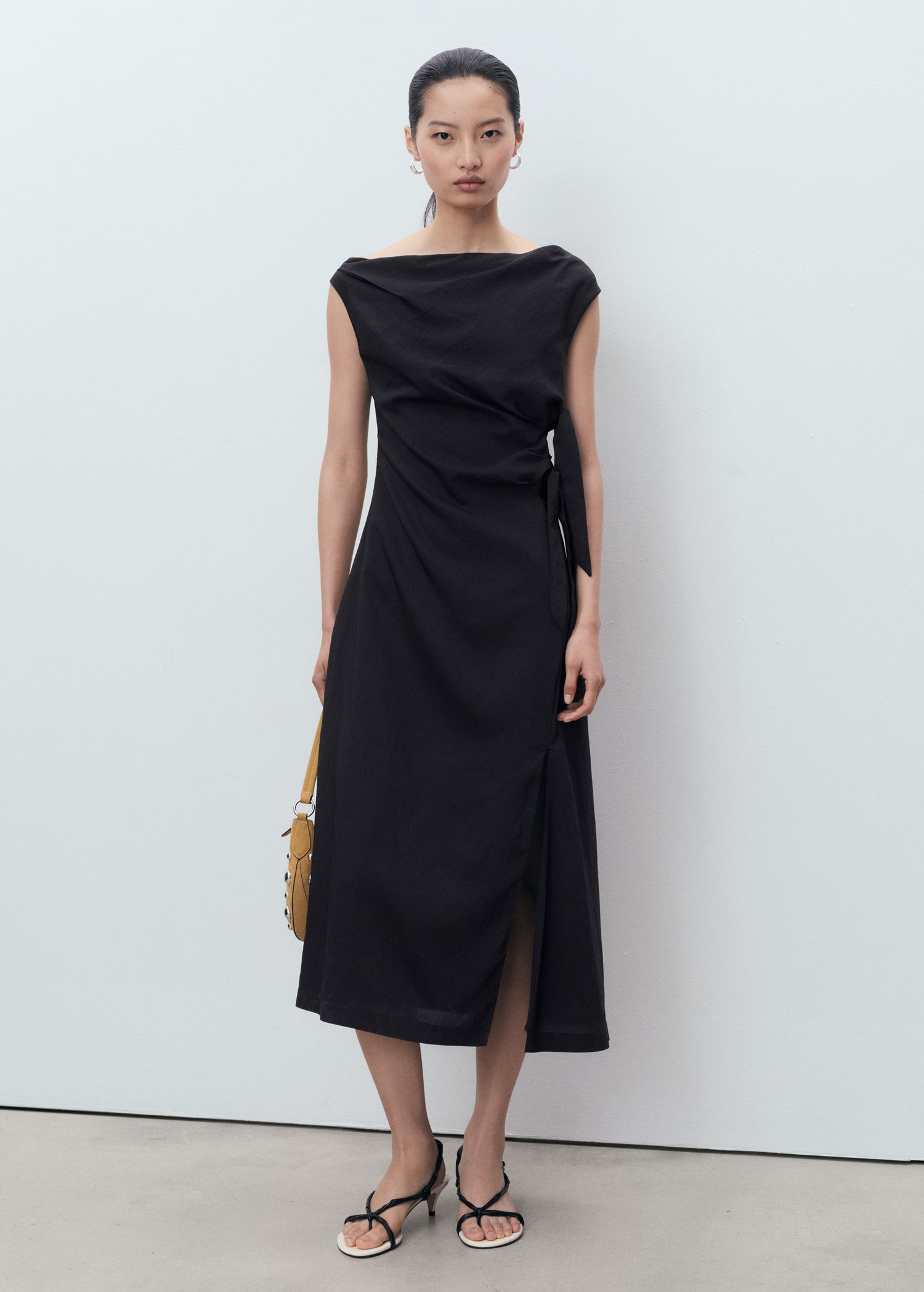 Asymmetrical Knotted Dress - Women | Mango Usa
