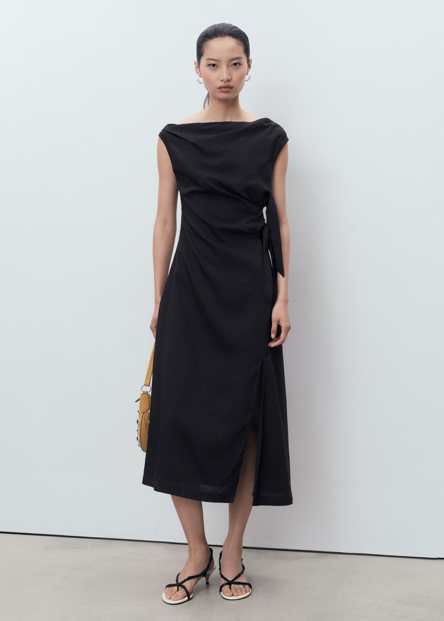 Asymmetrical Knotted Dress - Women | Mango Usa