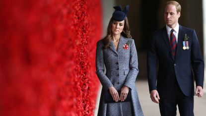 Kate Middleton & Prince William in Canberra Australia on ANZAC Day 2014