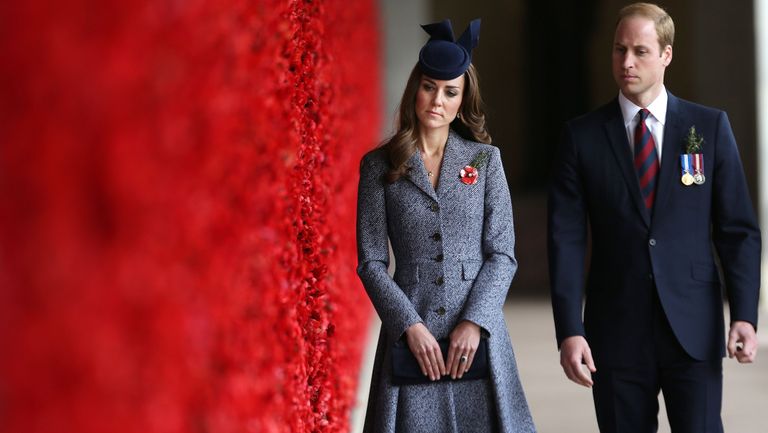 Kate Middleton & Prince William in Canberra Australia on ANZAC Day 2014