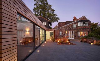 contemporary extension to listed building