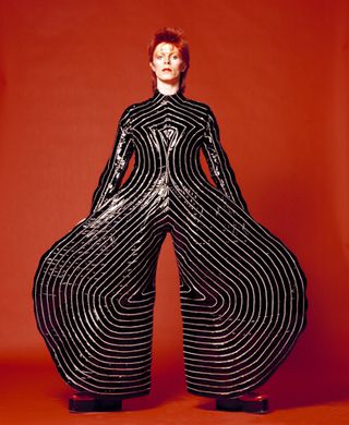 The iconic image of Bowie in Yamamoto's jumpsuit