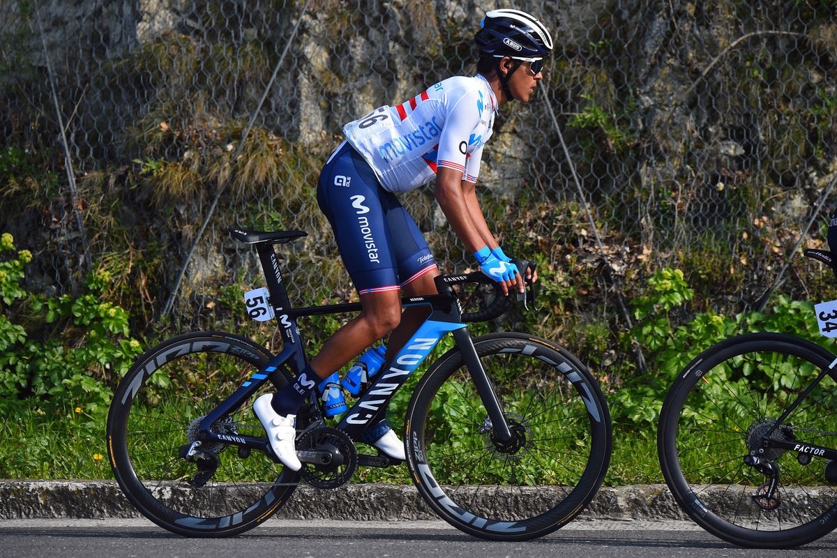 Settimana Internazionale Coppi e Bartali 2021 36th Edition 4th stage San Marino San Marino 1548 km 26032021 Abner Gonzalez Rivera PUR Movistar Team photo Dario BelingheriBettiniPhoto2021