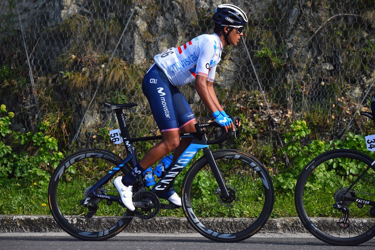 Settimana Internazionale Coppi e Bartali 2021 36th Edition 4th stage San Marino San Marino 1548 km 26032021 Abner Gonzalez Rivera PUR Movistar Team photo Dario BelingheriBettiniPhoto2021