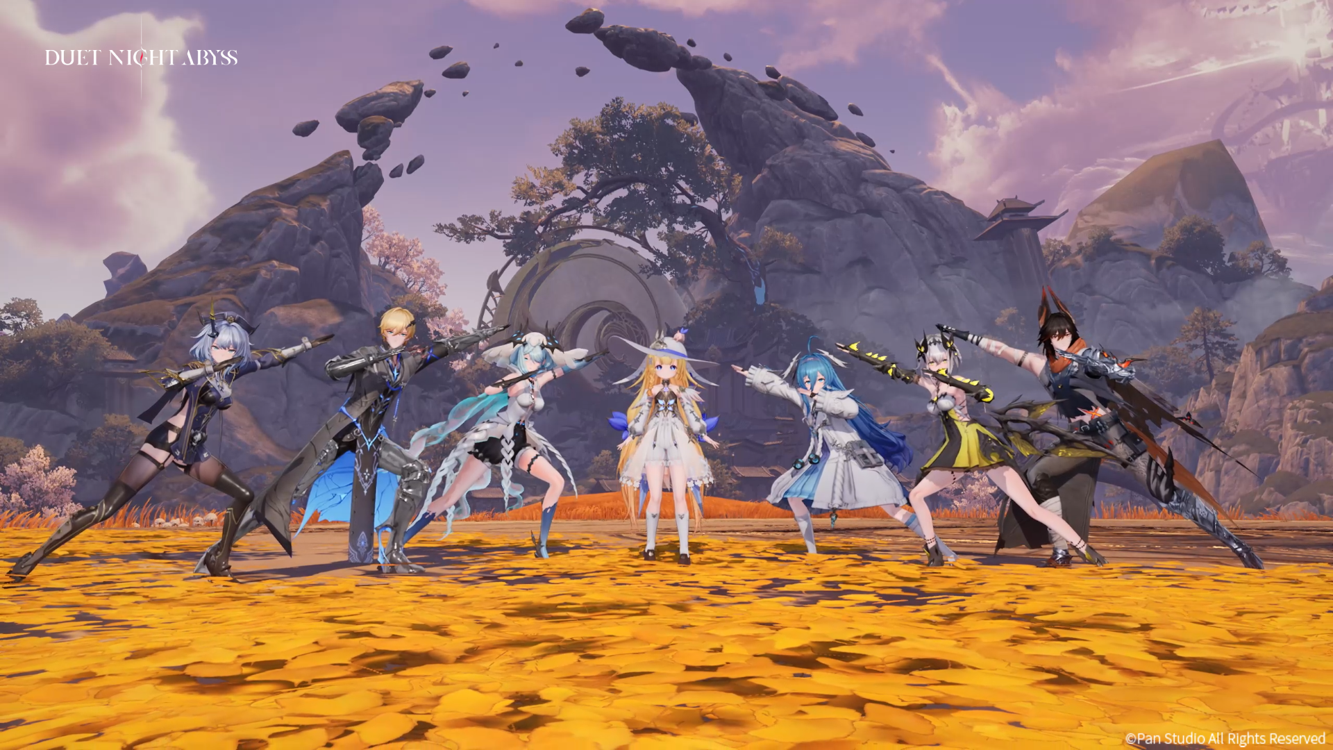 characters playing in co-op in action-RPG Duet Night Abyss