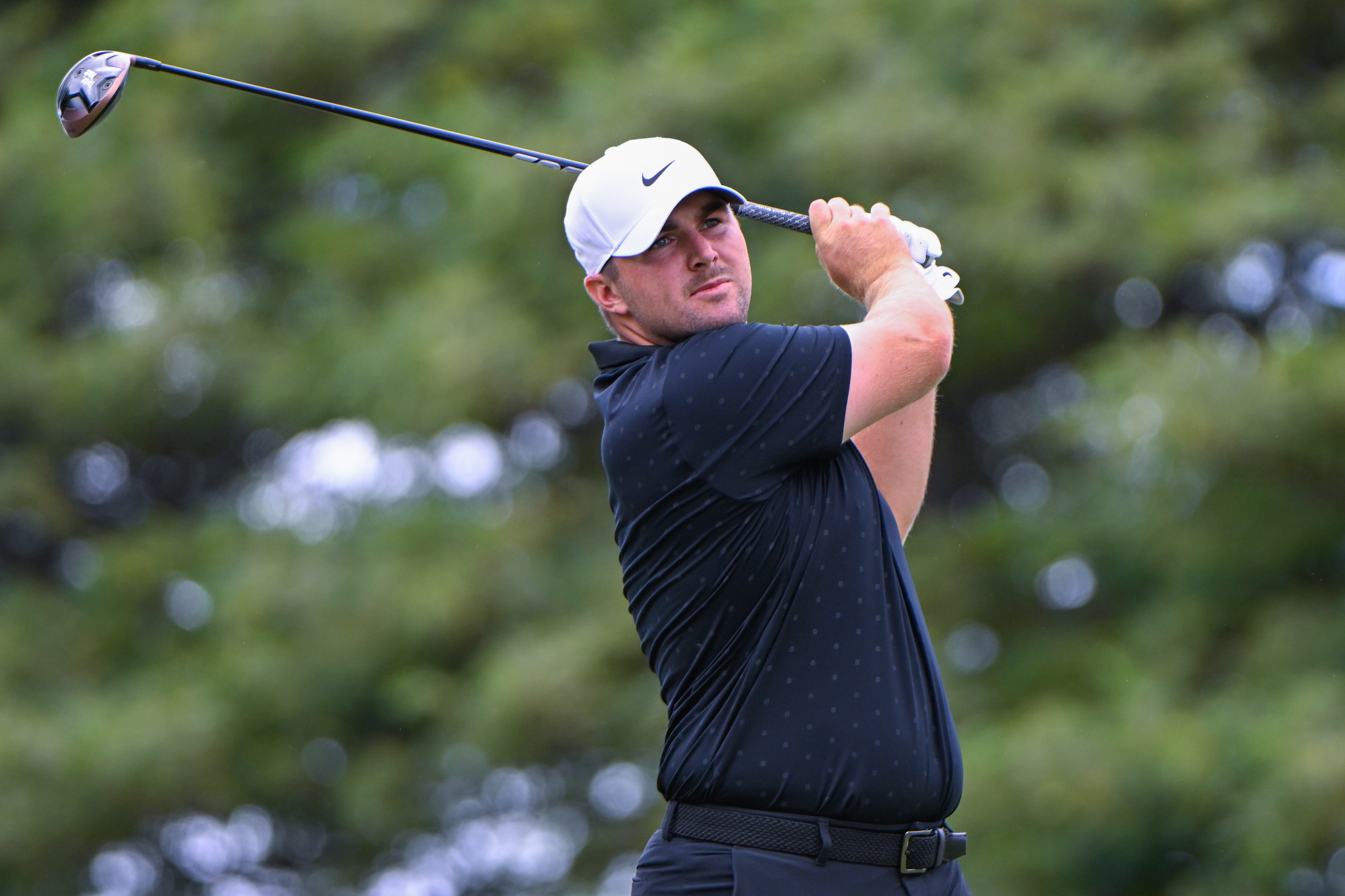 Chris Gotterup hits a mini driver