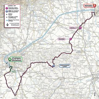 stage 2 map for 2021 Giro d'Italia