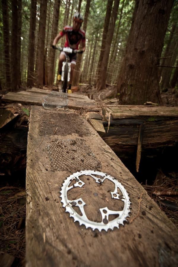 This is one way to recycle your used chainrings.
