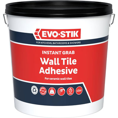 Evo-Stik instant grab wall tile adhesive