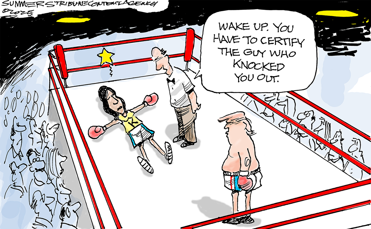 Political cartoon