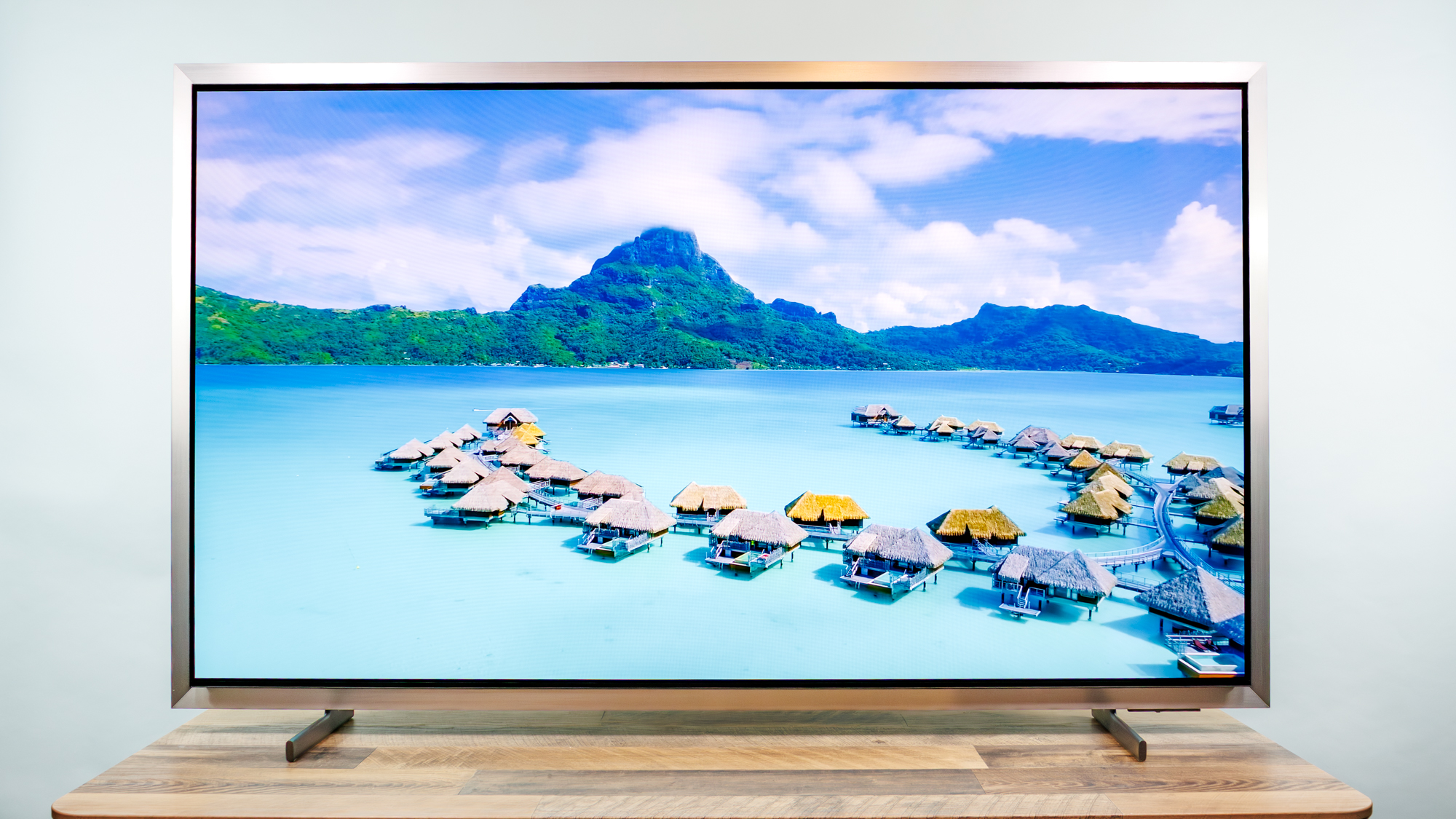 Samsung S95H OLED TV on a desk