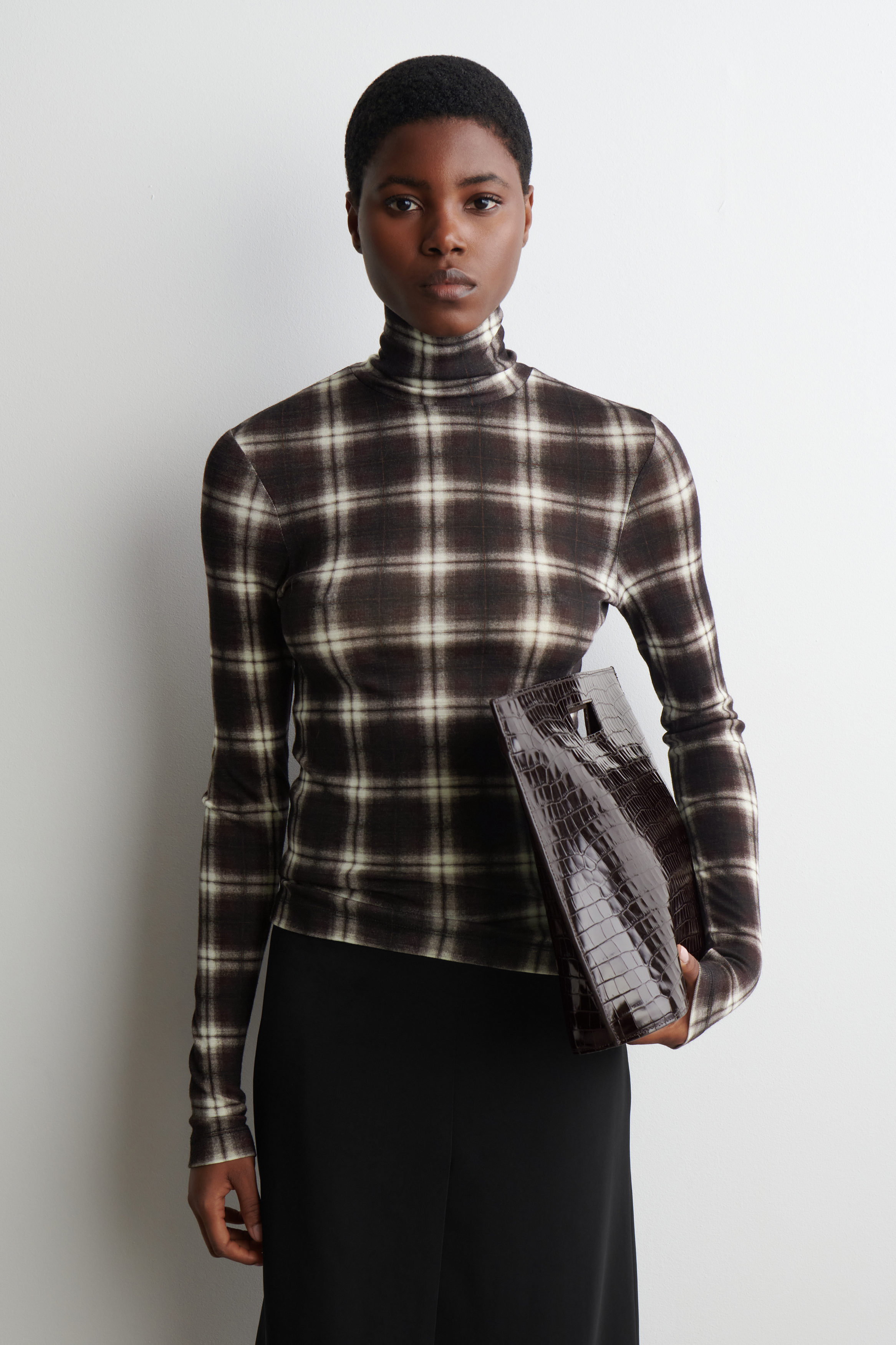 Merino Wool High-Neck Top