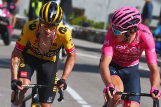 Primoz Roglic and Geraint Thomas at the 2023 Giro d'Italia