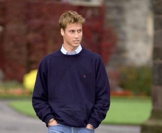 ST ANDREW'S, SCOTLAND - SEPTEMBER 23: Prince William, Dressed Casually In Jeans, Blue Jumper And Trainers, Arriving At St Andrews University In Scotland. (Photo by Tim Graham Photo Library via Getty Images)