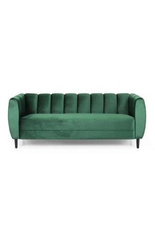 Christopher Knight Home Bobran Modern Velvet 3-seat Sofa 