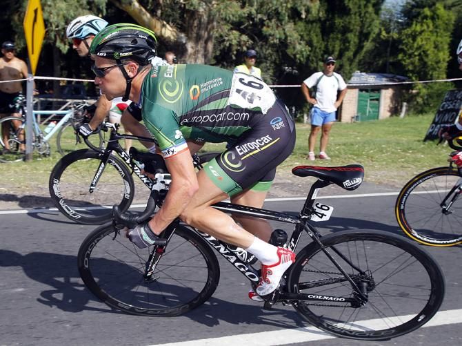 Thomas Voeckler (Europcar) was in the day's break