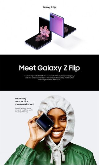 Galaxy Z Flip Marketing Materials