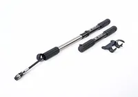 Silca Tattico Mini Bike Pump &amp;ndash; Frame Mount Bicycle Pump With Expandable Hose and Lever Lock &amp;ndash; Lightweight and Mountable to Gravel, Mountain, and Road Bicycles &amp;ndash; Up to 100 Psi