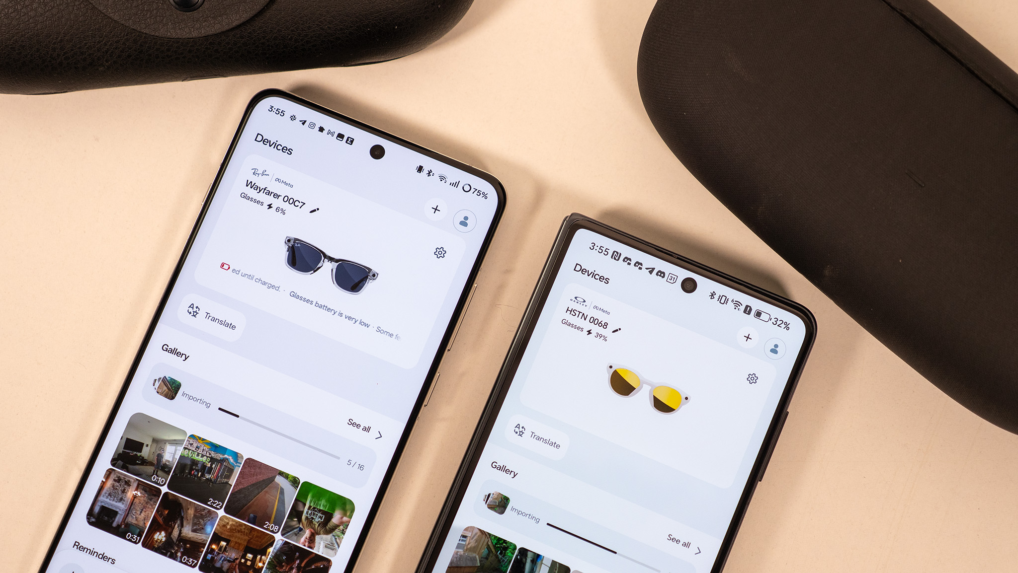 Looking at the battery life for Ray-Ban Meta Smart Glasses and Oakley Meta HSTN smart glasses in the Meta AI app