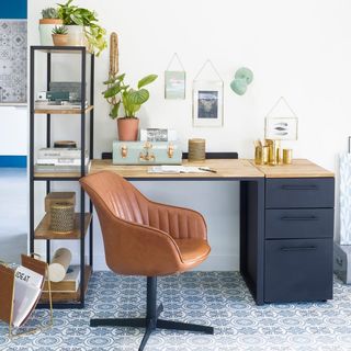 desk storage ideas - La Redoute Hiba Industrial Style 3-Drawer Desk Cabinet