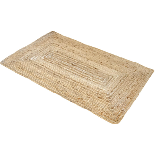 Rectangular jute rug