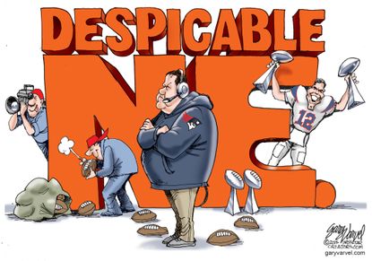 Editorial cartoon U.S. Patriots Sports