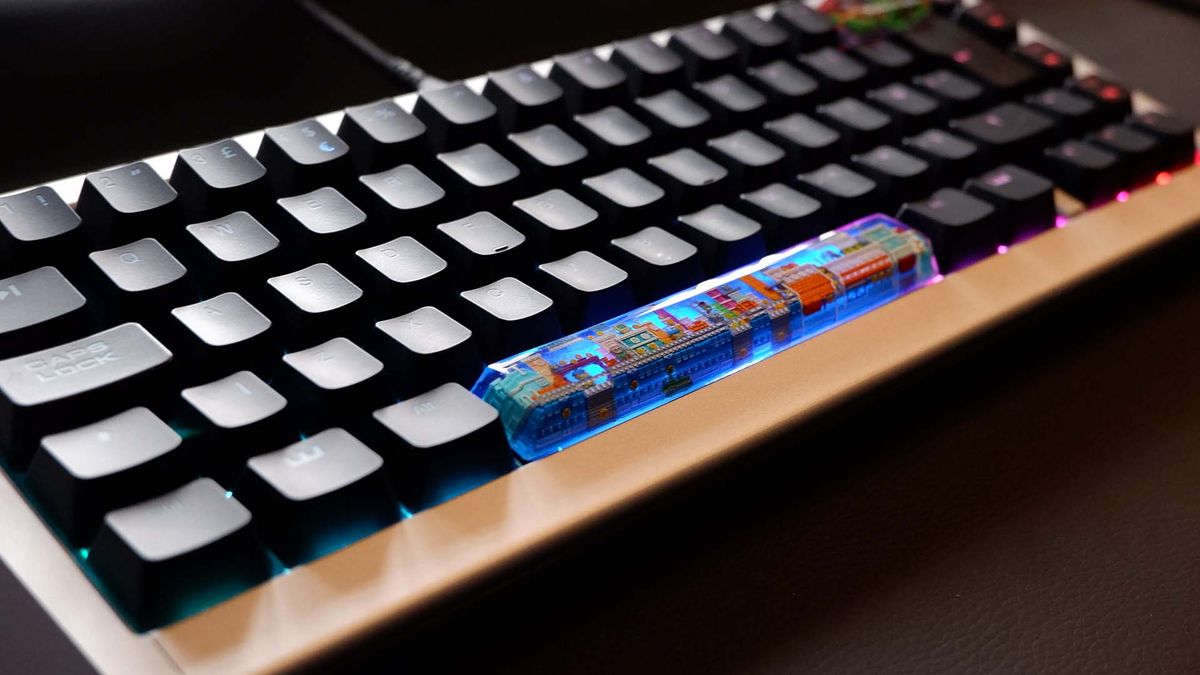 Ducky ProjectD Outlaw65 keyboard in the process of being built.