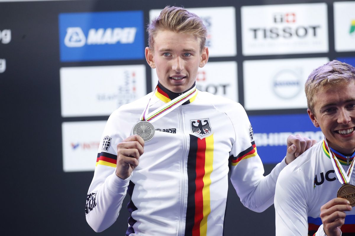Lennard Kamna won a silver medal in the road race at the 2017 under 23 world championships