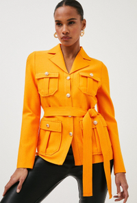 Knit Utility Belted Jacket,&nbsp;Was £155, Now £162| Karen Millen&nbsp;