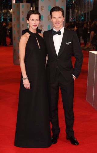 Benedict Cumberbatch and Sophie Hunter at The BAFTA Awards 2015