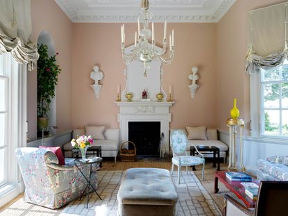 The drawing room has a timeless appeal. The Temple. ©Simon Brown for Country Life