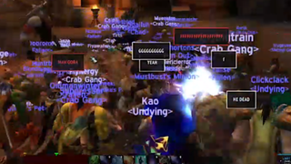 Mcwiggle's death is celebrated by a crowd of jubilant world of warcrafters.